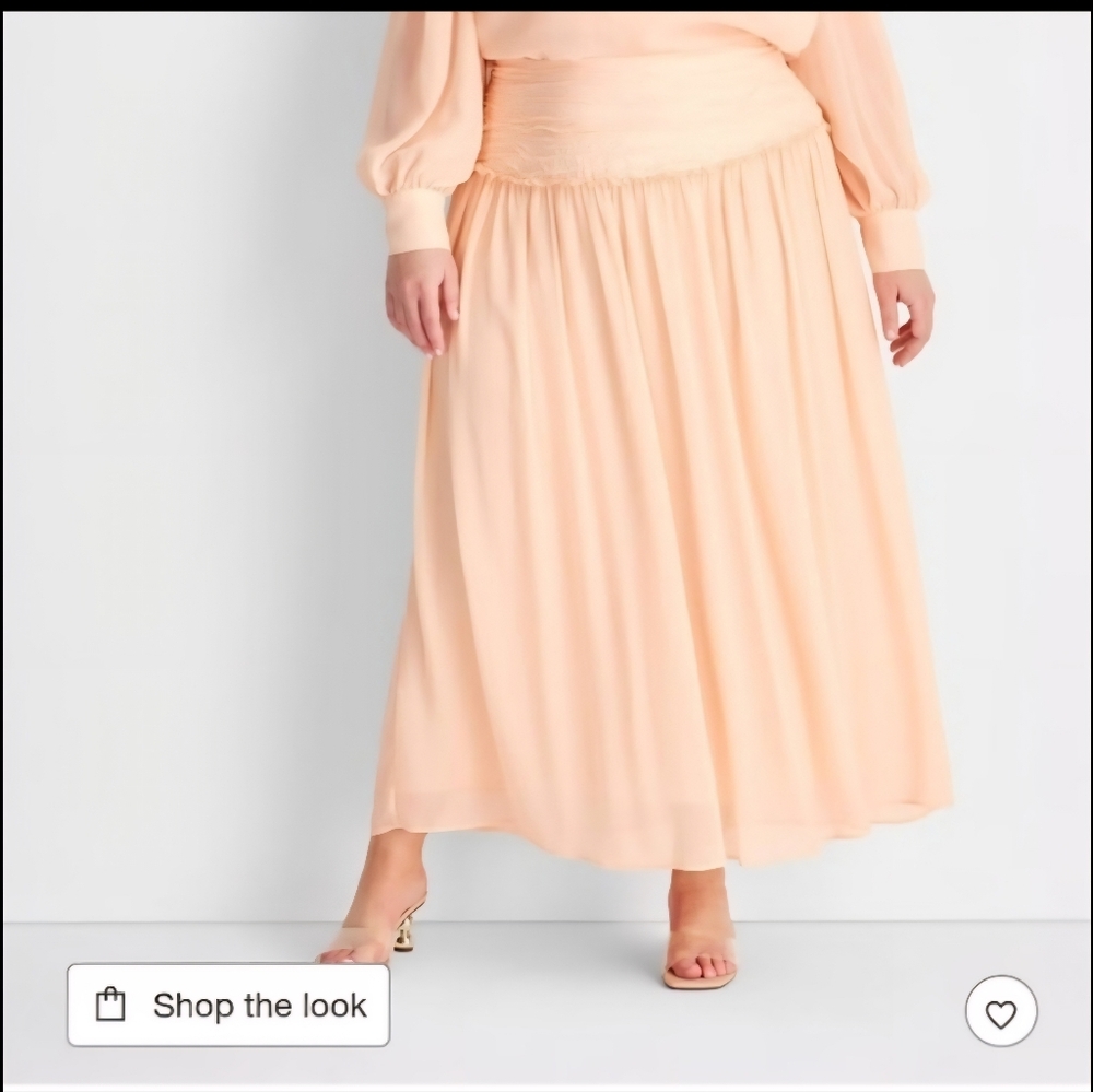Peach Skirt, Size 12